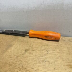 Snap On File Large HF617 Orange Hard Handle Large Flat 91688 USA Made